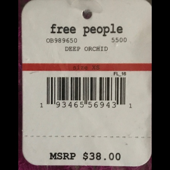 NWT FREE PEOPLE ‘Camila’ Bandeau Deep Orchid XS - Picture 6 of 6